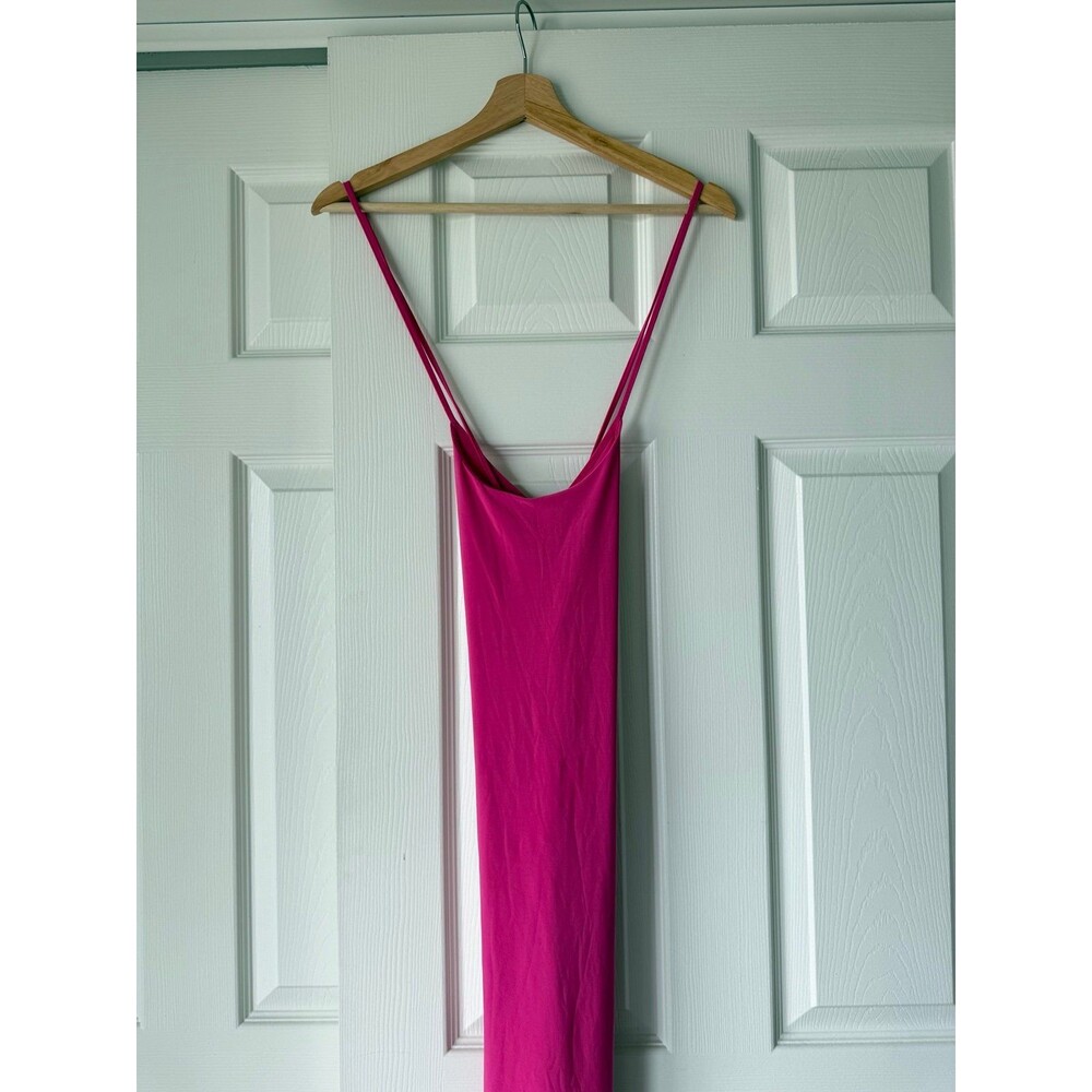 pink maxi dress